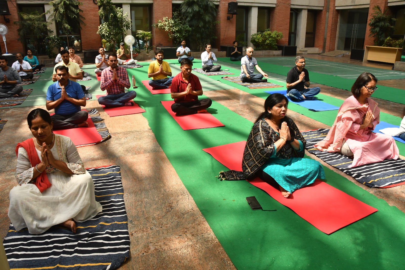 International Day of Yoga 2024, a yoga demonstration was organized at ESIC Headquarters, New Delhi